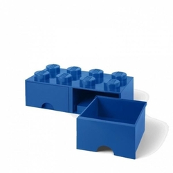 LEGO® úložný box 8 s šuplíky modrý

