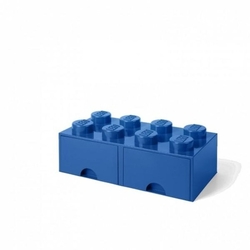 LEGO® úložný box 8 s šuplíky modrý
