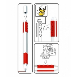 LEGO® Gelové pero, červené - 2 ks 