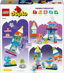 LEGO® DUPLO® 10422 Vesmírné dobrodružství s raketoplánem 3 v 1
