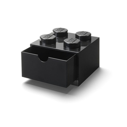 LEGO® stolní box 4 se zásuvkou - černá