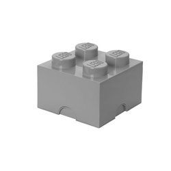 LEGO® storage box 4 světle šedý