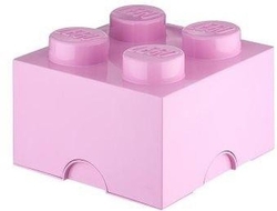 LEGO® storage box 4 světle růžový