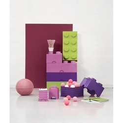LEGO® storage box 8 světle růžový