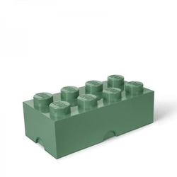 LEGO® storage box 8 army zelená