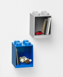 LEGO® Brick 4 závěsná police - modrá