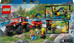 LEGO® City 60412 Hasičský vůz 4x4 a záchranný člun

