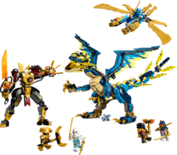 LEGO® NINJAGO® 71796 Živelný drak proti robotovi císařovny
