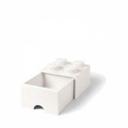 LEGO® úložný box 4 s šuplíkem bílá
