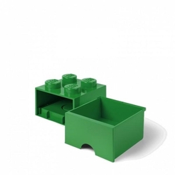 LEGO® úložný box 4 s šuplíkem zelená
