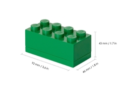 LEGO® Mini Box - tmavě zelená
