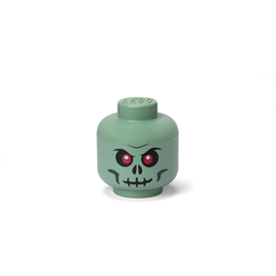 LEGO® úložná hlava (velikost S) - zelený kostlivec
