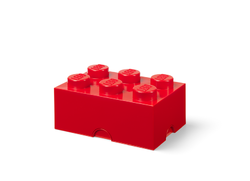 LEGO® úložný box 6 - červená