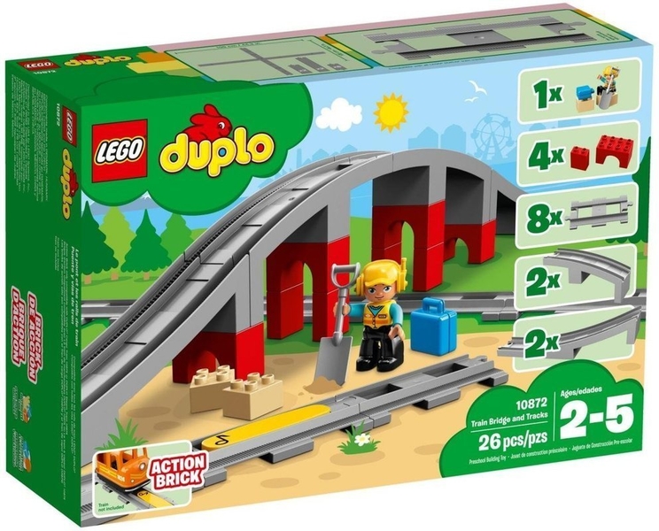 LEGO 10872 DUPLO Doplňky k vláčkům - most a koleje